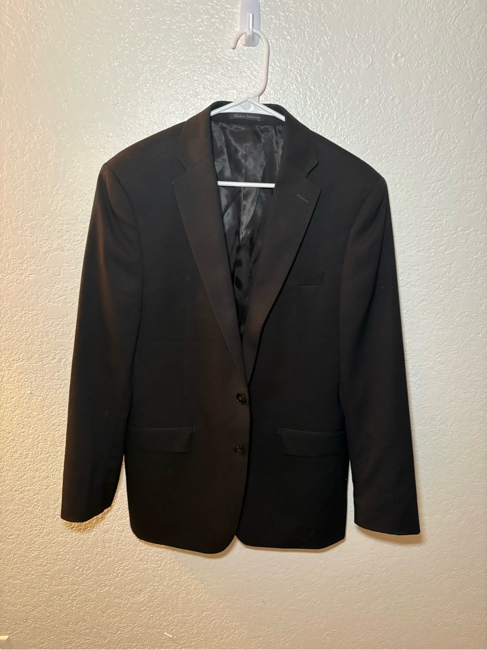 Calvin Klein Black Two-Button Sport Coat